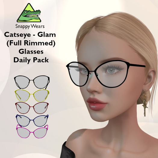 Snappy // Catseye Glam (Full Rim) Daily Specs