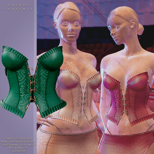 .ET. Sam Corset Dark Jade (add me)