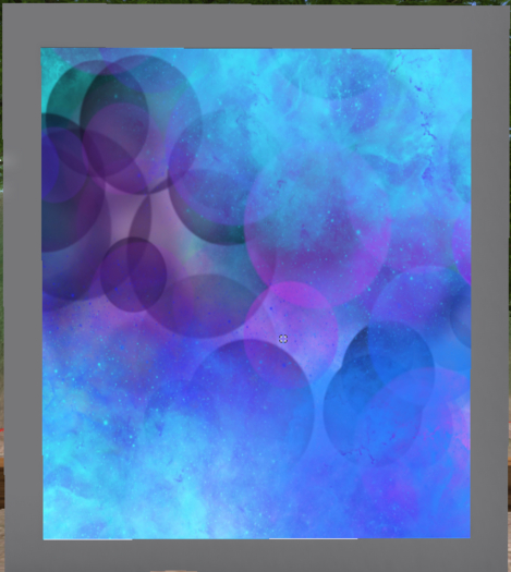 White Framed- Bubble Nebula