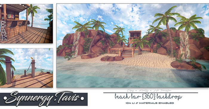 SYNNERGY.TAVIS//Beach Bar {360} Backdrop 