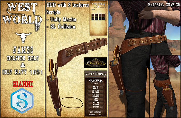 #WW# DEMO James Colt 1851 & Holster [Gianni]