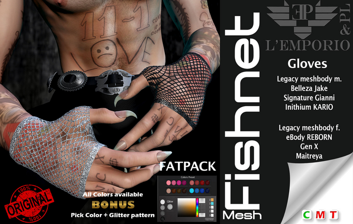 FATPACK  L'Emporio&PL::*Fishnet*::Gloves