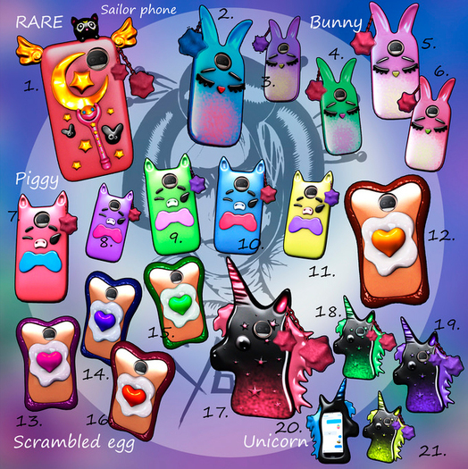 19.Yokai - Moshimoshi - Unicorn (violet)