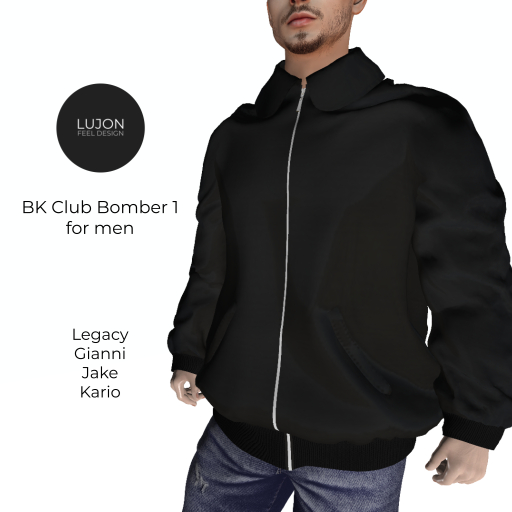 {LUJON} BK Club Bomber 1 - Black