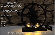 halloween tea light holder witch