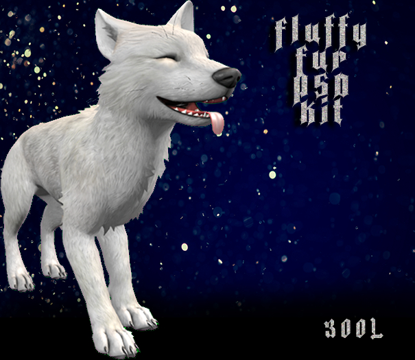 [Upirium] FLUFFY FUR PSD KIT for TWBM Wolf Pup