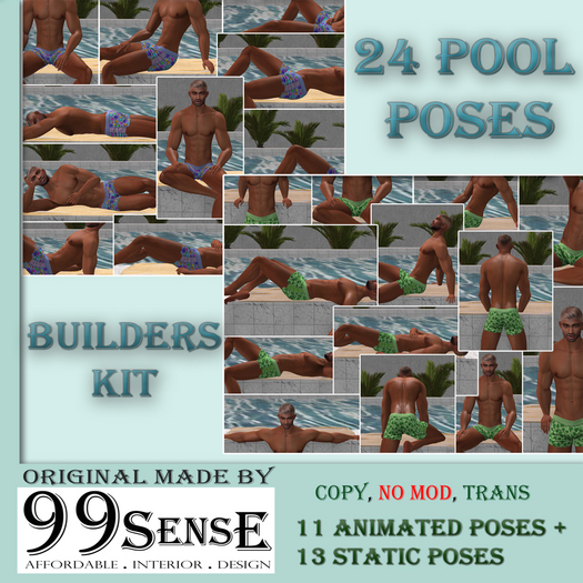 {99SensE} "Pool Position" - 24 poses - builders kit