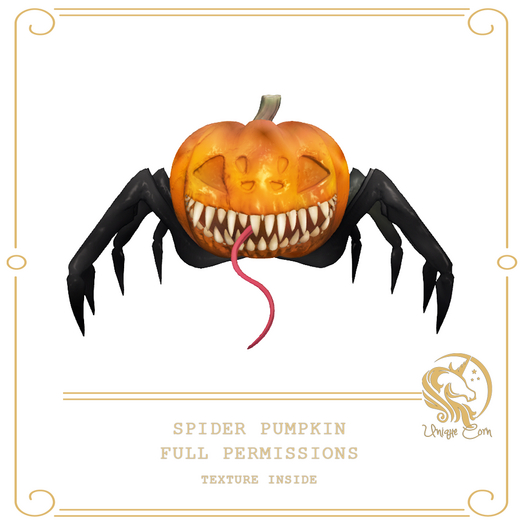 Full Perm Spider Pumpkin