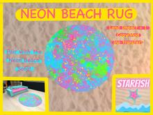 *STARFISH* Neon Beach Rug
