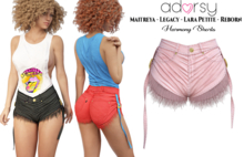 adorsy - Harmony Shorts Soft Pink - Maitreya/Legacy/Lara Petite/Reborn