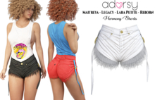 adorsy - Harmony Shorts White - Maitreya/Legacy/Lara Petite/Reborn