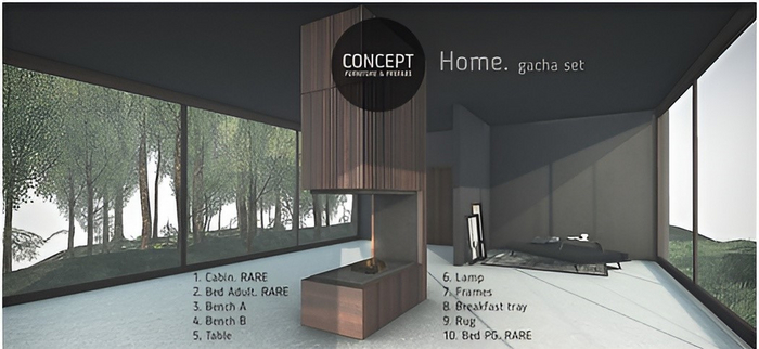 Second Life Marketplace - Concept} *01. Home. Cabin. RARE