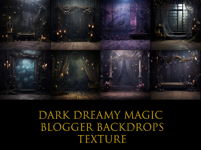 SATO - Dark Dreamy Magic Blogger backdrop textures
