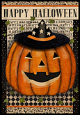 Tams - Wall Decor - Happy Halloween Pumpkin Witch