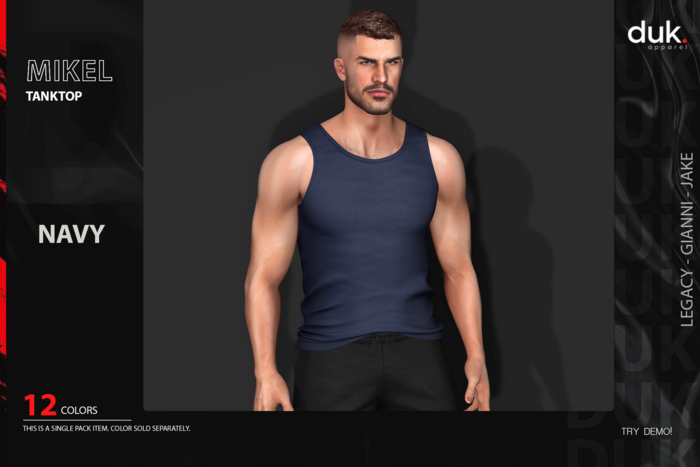 [DUK] - Mikel Tanktop - ''Navy'' - Wear