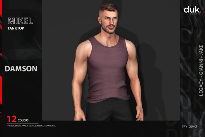 [DUK] - Mikel Tanktop - ''Damson'' - Wear