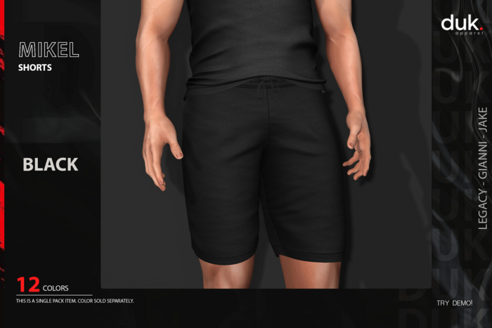 [DUK] - Mikel Shorts - ''Black'' - Wear