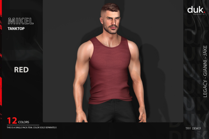 [DUK] - Mikel Tanktop - ''Red'' - Wear