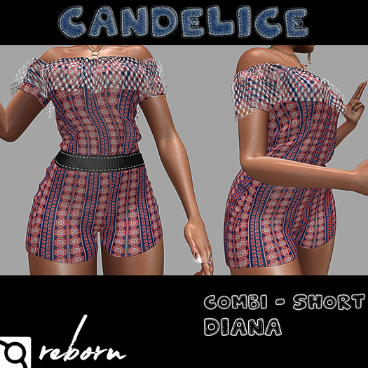 Add me - Reborn - Combi Short Diana Motif Rond