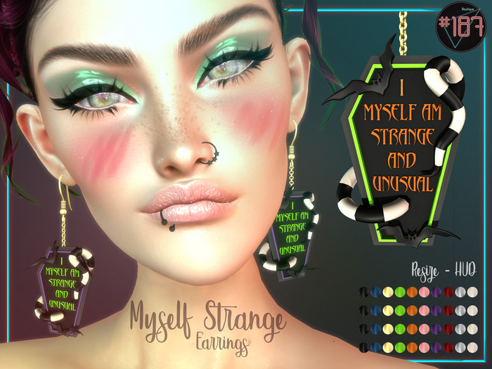 #187# Myself Strange Earrings