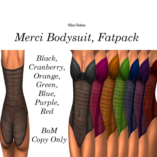 Merci Bodysuit, Fatpack
