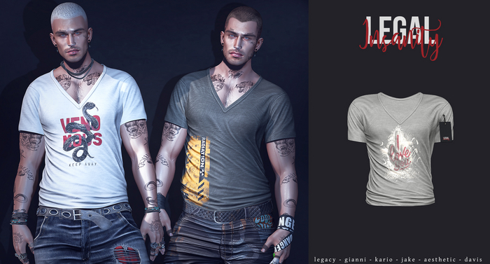 Legal Insanity  - Kole vneck #4