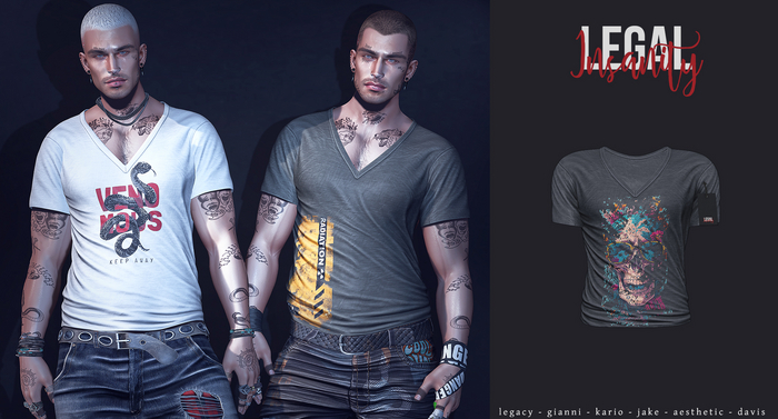 Legal Insanity  - Kole vneck #15