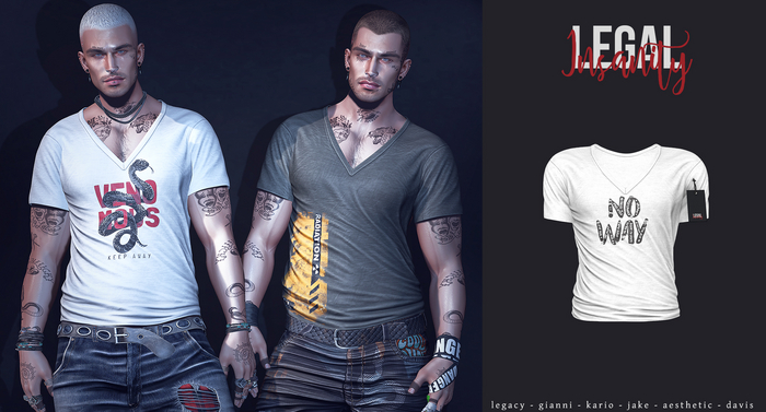 Legal Insanity  - Kole vneck #20
