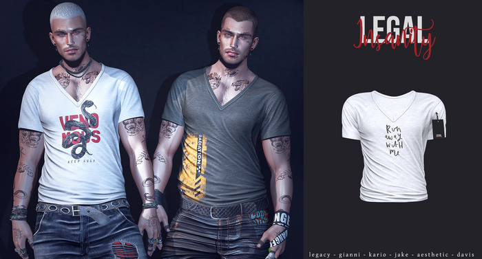 Legal Insanity  - Kole vneck #22