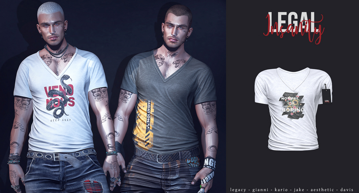 Legal Insanity  - Kole vneck #24