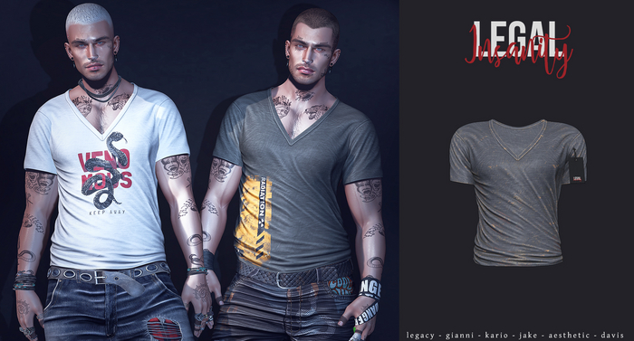 Legal Insanity  - Kole vneck #42