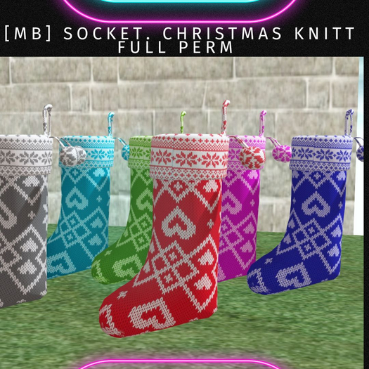 {MB} socket. christmas knitting full perm