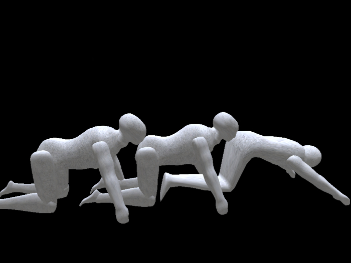 Human Centipede Statue