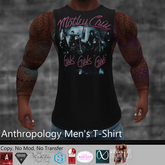 Motley Crue Concert Shirt Men's T-Shirt (MATL)