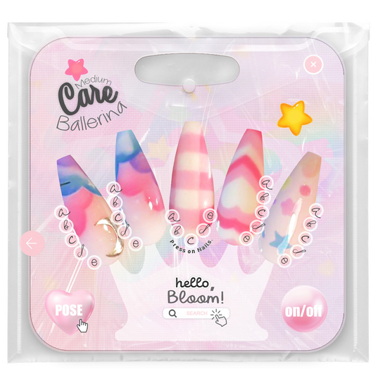 BLOOM - CARE NAILS [BALLERINA MEDIUM] MAITREYA