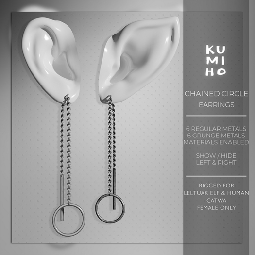 KUMIHO Chained Circle Earrings DEMO