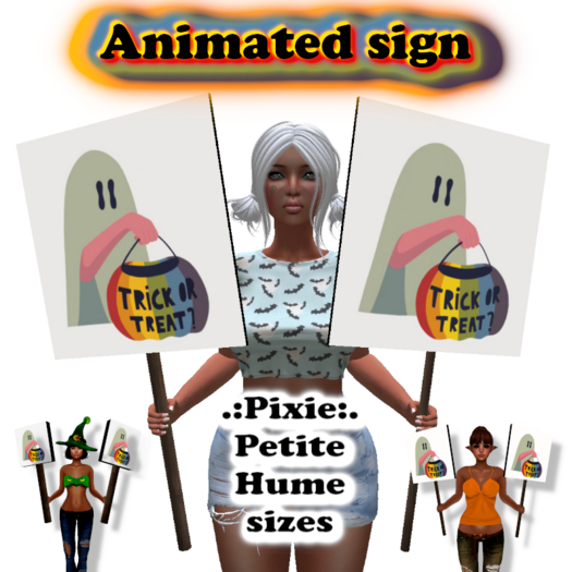 Ghosty animated sign