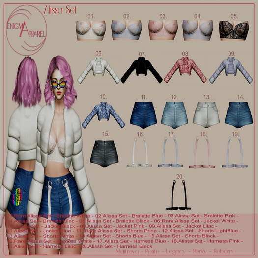 09.Alissa Set - Jacket Lilac - Enigma Apparel
