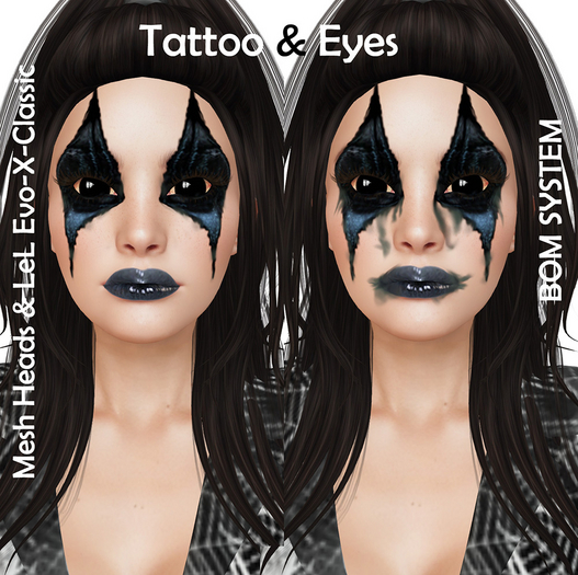 [NF] - Unisex Halloween-Gothic Tattoo - [Tattoo-7]