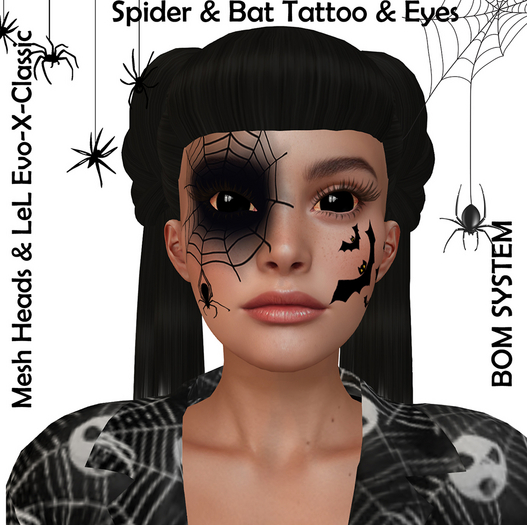 [NF] - Unisex Halloween Tattoo - [Spider & Net]5