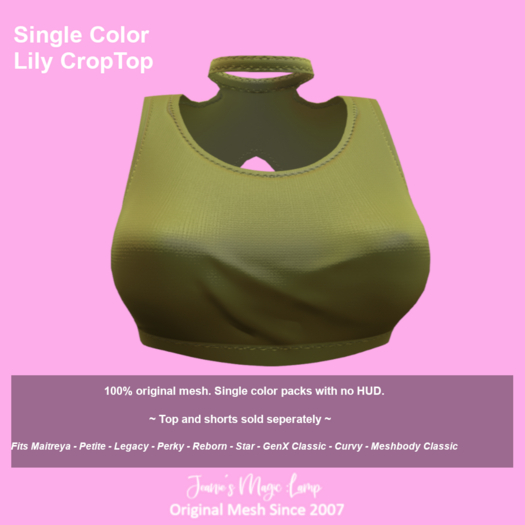 Lily Suspender CropTop Primrose Yellow
