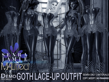 DEMO - MALified - Goth Lace-Up Outfits - 6x DEMO - Senra Jamie