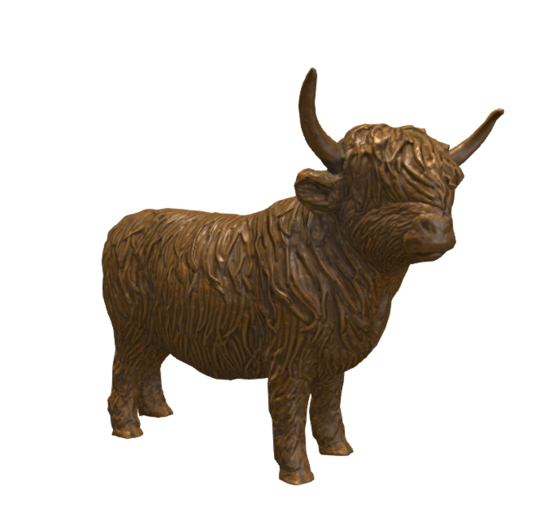 highland cow statue
