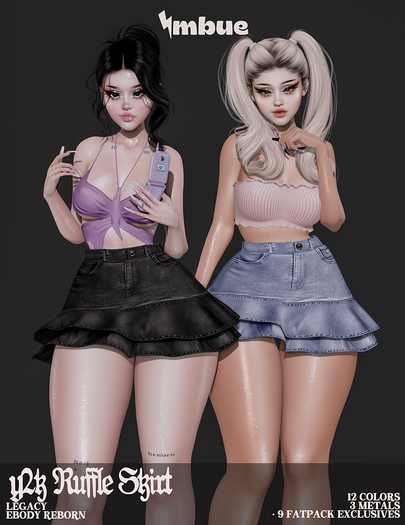 imbue. Y2K Ruffle Skirt - buy all