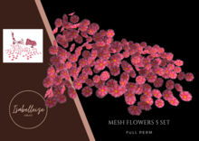 Mesh Sunflowers - Full Perm (5 Set) pink