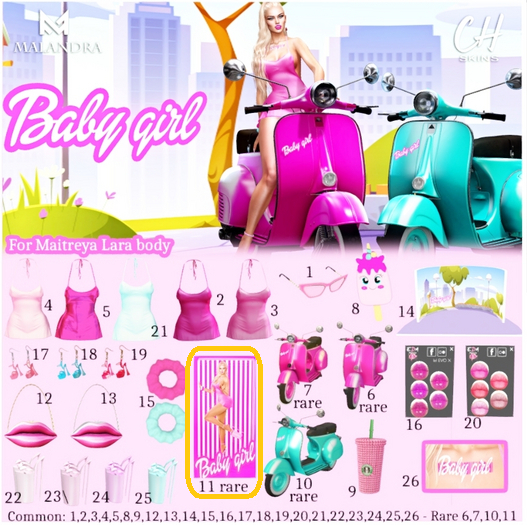 11 RARE - Baby Girl Box
