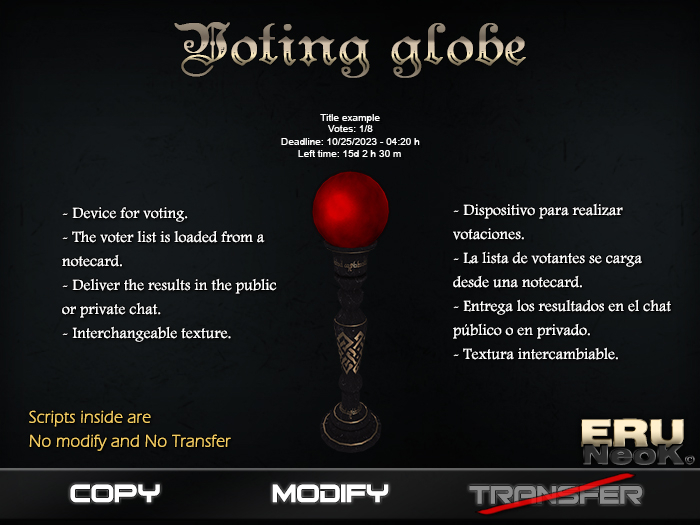 ERU - Voting globe