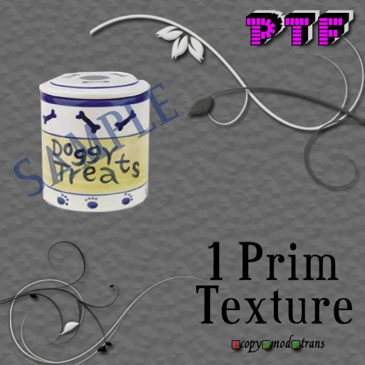 dog treats texture prim