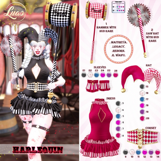 1. Luas Harlequin Hammer RARE