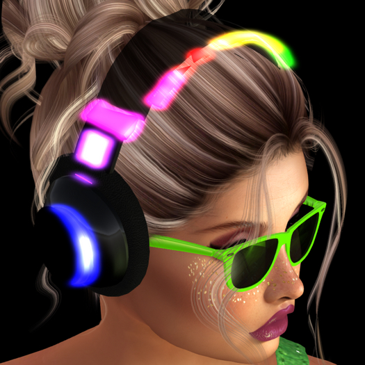 Neon Rave Headset & Sunglasses Set (ADD)
